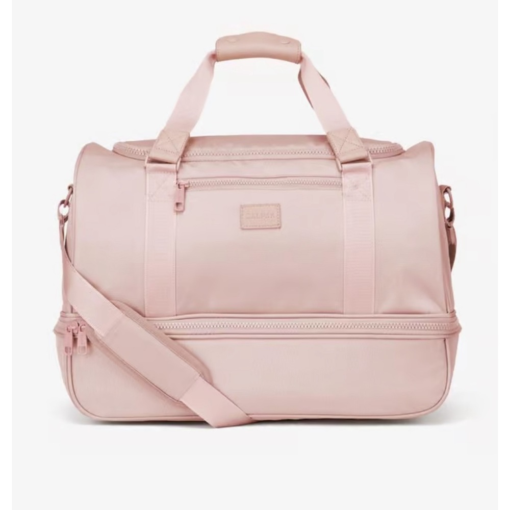 Calpak Stevyn duffel bag with shoe compartment in pink